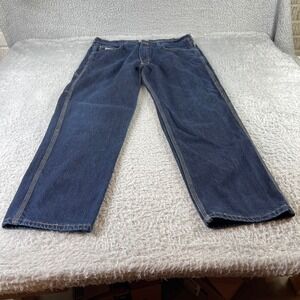 Tyndale Arc Rated Flame Resistant Dark Wash Denim Carpenter Jeans Mens W36 L32